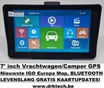 7' inch GPS  IGO 2024 Heel Europa Kaarten en Campercontacten, Nieuw