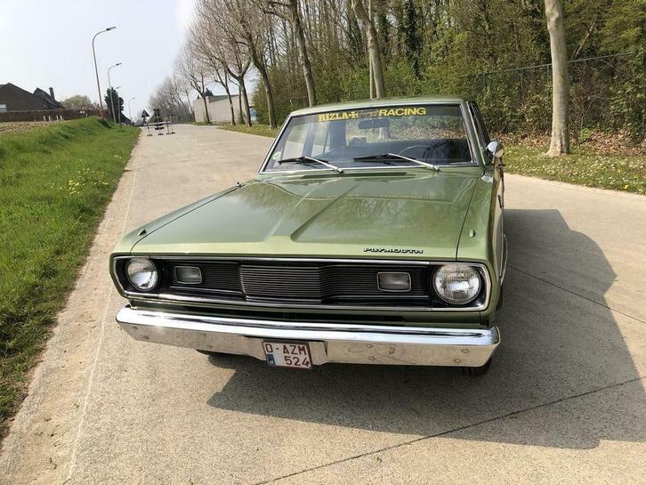 Plymouth oldtimer, Auto's, Oldtimers, Particulier, Plymouth, Benzine, 5 deurs, Groen, Zwart, Kunstmatig leder, Ophalen