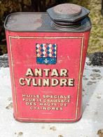 bidon d'huile vintage Antar Cylindre, Emballage, Utilisé, Enlèvement ou Envoi