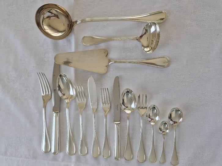 Christoffle verzilverd bestek - ALBI - 159 stuks, Huis en Inrichting, Keuken | Servies, Zo goed als nieuw, Overige typen, Overige stijlen