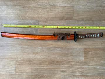 Katana décoratif japonais avec fourreau laqué –, Verzamelen, Militaria | Algemeen, Ophalen of Verzenden, Landmacht, Zwaard of Sabel