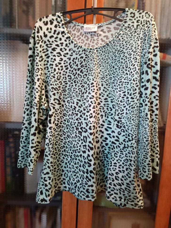 Basler Horst shirt 3/4 mouw luipaardprint, Kleding | Dames, Blouses en Tunieken, Gedragen, Blauw, Verzenden