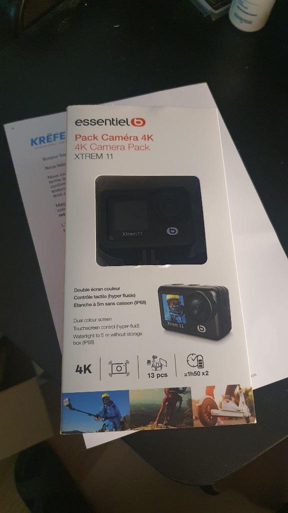 Action cam Essentiel XTREM 11 Black, Audio, Tv en Foto, Actiecamera's, Nieuw, Overige merken, Ophalen of Verzenden