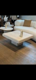 Table basse travertin, Maison & Meubles, Enlèvement, Comme neuf