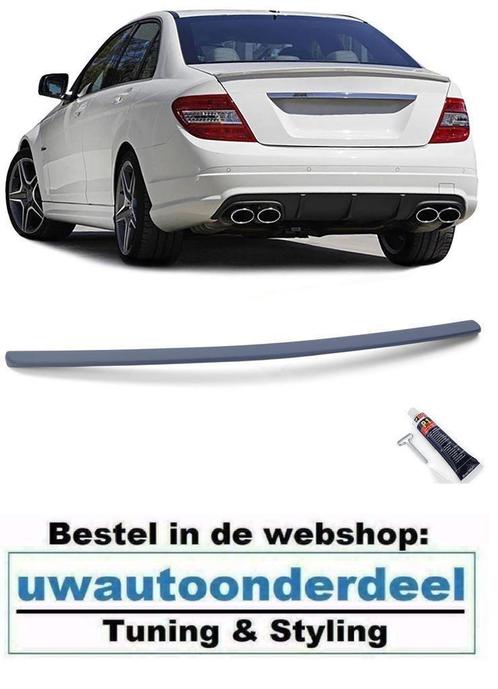 Spoiler Achterklep AMG Look Primer Voor MB C Klasse W204, Auto diversen, Tuning en Styling, Verzenden