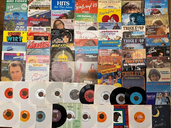 Verzameling van +-150 Duitstalige singles, Cd's en Dvd's, Vinyl Singles, Ophalen of Verzenden