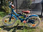FIETS 16 INCH 4,5-6 JAAR 900 CITY BLAUW B'TWIN, Fietsen en Brommers, Ophalen, Gebruikt, 16 tot 20 inch, B-Twin
