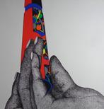 PAUL VAN HOEYDONCK / TYPISCHE FIGURATIE / ZEEFDRUK / 56x78cm, Antiek en Kunst, Kunst | Litho's en Zeefdrukken, Ophalen of Verzenden