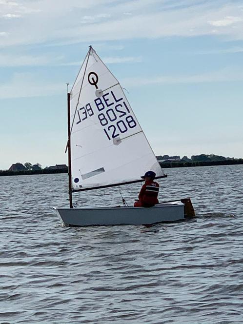 Van Wettum wedstrijdoptimist, Watersport en Boten, Open zeilboten, Gebruikt, Optimist, Ophalen