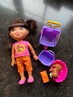 Fisher-Price Dora pop met hond, Kinderen en Baby's, Speelgoed | Poppen, Ophalen of Verzenden, Zo goed als nieuw