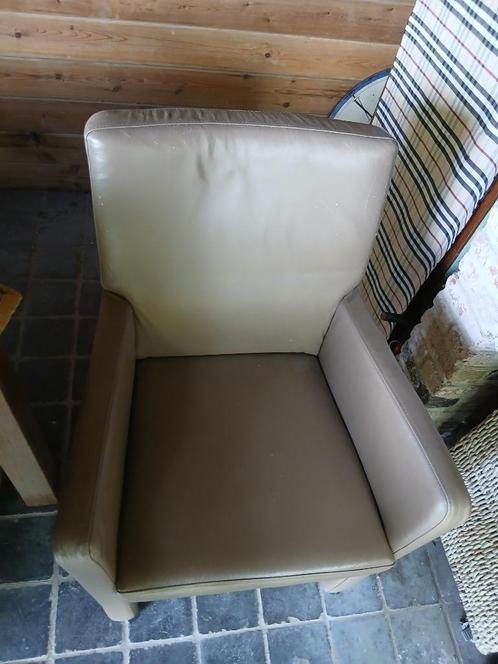 4 Lederen Clubseats verrijdbaar  30/stuk, Huis en Inrichting, Zetels | Zetels en Chaises Longues, Zo goed als nieuw, Vierpersoons of meer