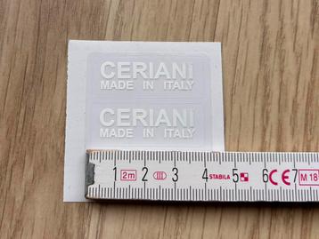 Sticker CERIANI ‘made in italy’ beschikbaar voor biedingen