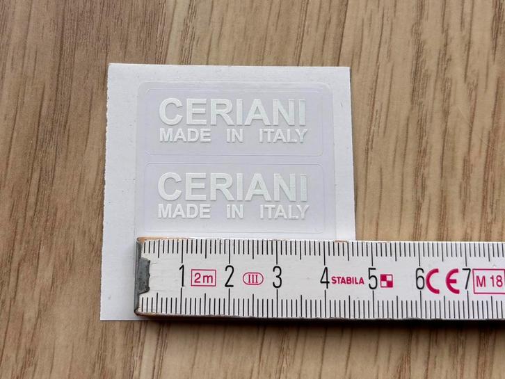 Sticker CERIANI ‘made in italy’, Motoren, Accessoires | Stickers, Ophalen of Verzenden