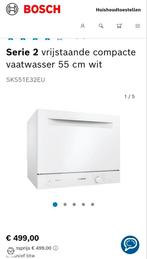 Bosch compacte vaatwasser, Ophalen, Zo goed als nieuw