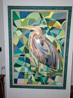 Schilderij  reiger, Ophalen