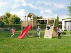 HOUTEN SPEELTOREN INCL. ENKELE SCHOMMEL + GLIJBAAN, Kinderen en Baby's, Verzenden, Nieuw, Loopbrug