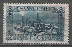 Duitsland Saargebied 1927 - Yvert 117 - Staalfabriek (ST), Verzenden, Gestempeld