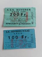 Ksk Beveren voetbalticket Jaren ´70-'80, Verzamelen, Ophalen of Verzenden