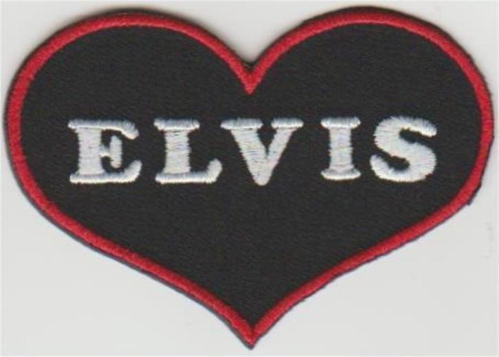 Elvis stoffen opstrijk patch embleem #7, Verzamelen, Muziek, Artiesten en Beroemdheden, Nieuw, Kleding, Verzenden