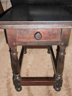 Stevig bijzettafel/salontafeltje met lade/in donkere eik, Ophalen, Minder dan 50 cm, 50 tot 100 cm, Klassiek Engelse stijl