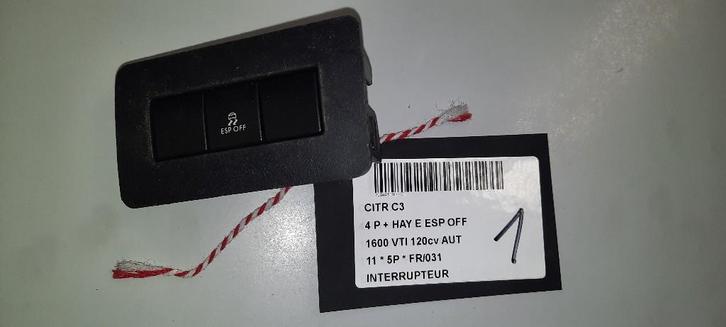 SCHAKELAAR Citroën C3 (SC) (01-2009/01-2017) (96645105), Auto-onderdelen, Dashboard en Schakelaars, Citroën, Gebruikt