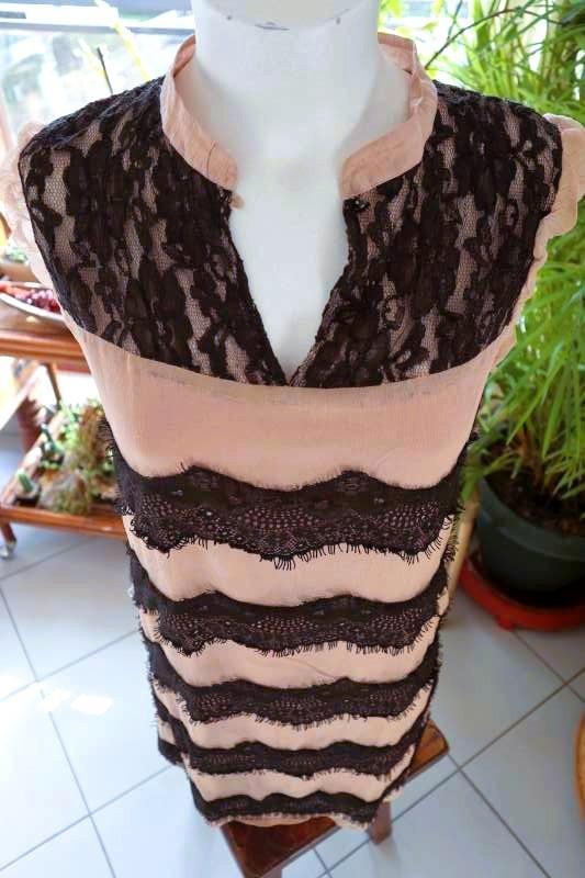 bijzonder zijden leuke jurk, Kleding | Dames, Jurken, Zo goed als nieuw, Maat 36 (S), Overige kleuren, Onder de knie, Ophalen of Verzenden