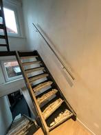 TRAPLEUNING (inox) voor in de muur, Ophalen, Zo goed als nieuw