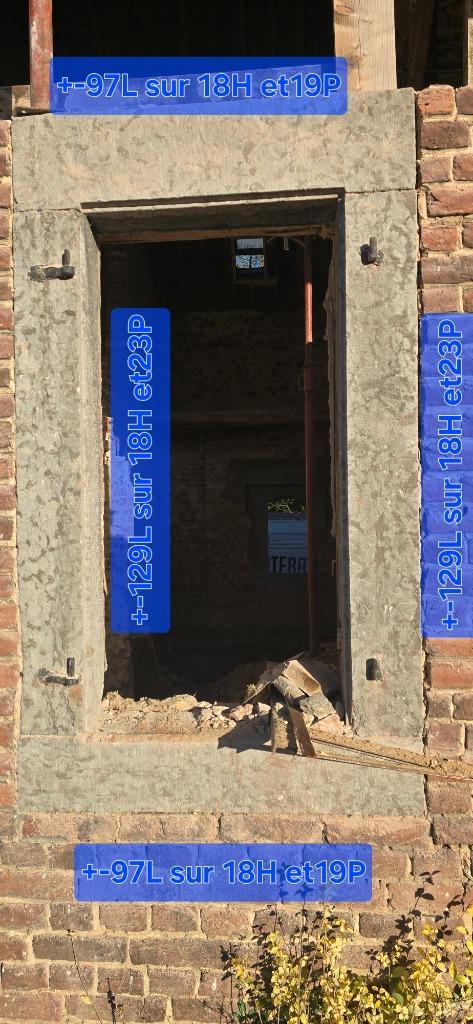 Encadrement en pierre bleue, Doe-het-zelf en Bouw, Metselstenen, Gebruikt, Natuurstenen, Ophalen