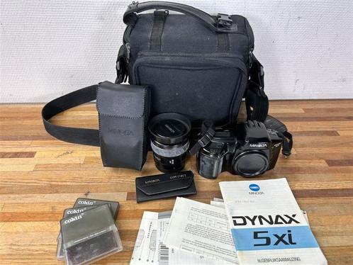 A994. Minolta Dynax 5xi met 28-50mm lens en toebehoren, TV, Hi-fi & Vidéo, Appareils photo analogiques, Utilisé, Minolta, Enlèvement ou Envoi
