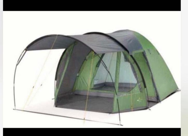 Vierpersoons tent met luifel, Caravans en Kamperen, Tenten, Ophalen