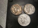 5 Franc 1873,Belgie, zilver 3 stuks.., Postzegels en Munten, Munten | België, Setje, Zilver, Ophalen of Verzenden, Zilver
