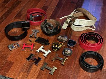 Set Gucci herenriemen en accessoires Hermes-gespen beschikbaar voor biedingen
