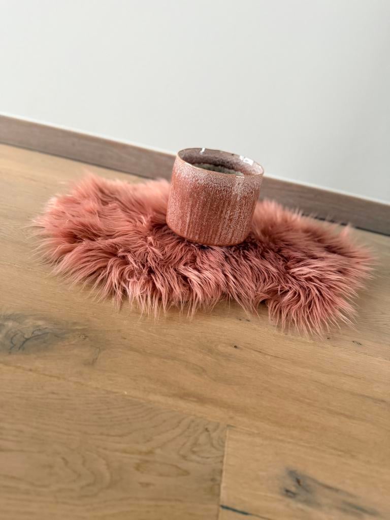 Decoratie set: sierdeken met vaas – roze tint, Maison & Meubles, Accessoires pour la Maison | Vases, Comme neuf, Enlèvement