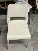 stoelen ijzer/pvc ( 4 stuks), Ophalen, Gebruikt, Wit, Vier