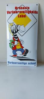 Emaille Bord Verkeersveilige school, Ophalen of Verzenden