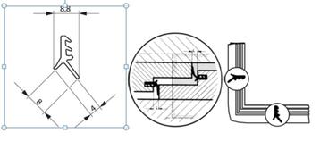 Randafdichting voor hef- en schuifdeuren  beschikbaar voor biedingen