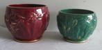 twee art deco cashpots St Clement met olifanten, Antiek en Kunst, Antiek | Keramiek en Aardewerk, Verzenden