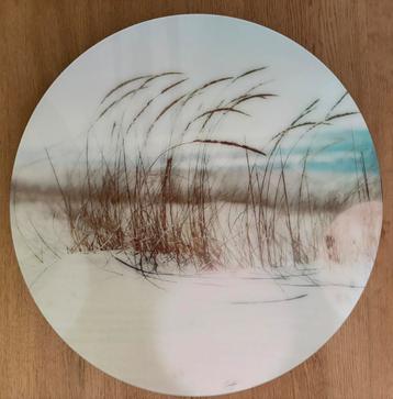 Moderne ronde wanddecoratie – lichtgewicht kunststof beschikbaar voor biedingen