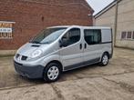 Renault Trafic 2.0Dci dubbele cabine 2013 165.000 km Airco*, Euro 5, Zwart, Renault, Bedrijf