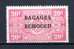 BA20 MNH** 1935 - Spoorwegzegels met opdruk "BAGAGES - REISG, Ophalen of Verzenden, Postfris, Postfris