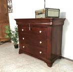 Grote antieke Louis Philippe ladekast H 102cm B 123cm D 56cm, Antiek en Kunst, Ophalen