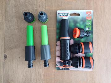 Kit de raccordement pour tuyau d'arrosage Ferm