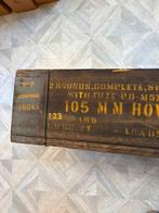 Caisse us fumigene 105 mm 1944 ww2 gi ardennes, Verzamelen, Ophalen, Landmacht