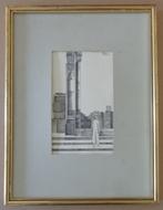 PAUL DUFRANE / VOLUBILIS / ORIGINEEL WERK / 42x32cm / KADER, Ophalen of Verzenden