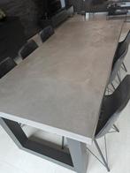 Prachtige industriële Eettafel te koop in betonlook., Ophalen, Overige materialen, 200 cm of meer, 50 tot 100 cm