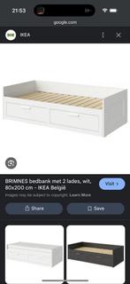 Ikea brimnes bed uitschuifbaar incl 1 matras, Ophalen, Gebruikt