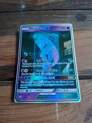 Mewtwo GX 78/73 Shining Legends Rare Pokémon kaart, Enlèvement ou Envoi, Neuf