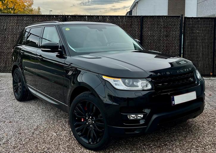 Range rover SPORT / SDV6 / 1ste eigenaar / full black, Auto's, Land Rover, Bedrijf, Bluetooth, Range Rover, Diesel, Automaat, Wit