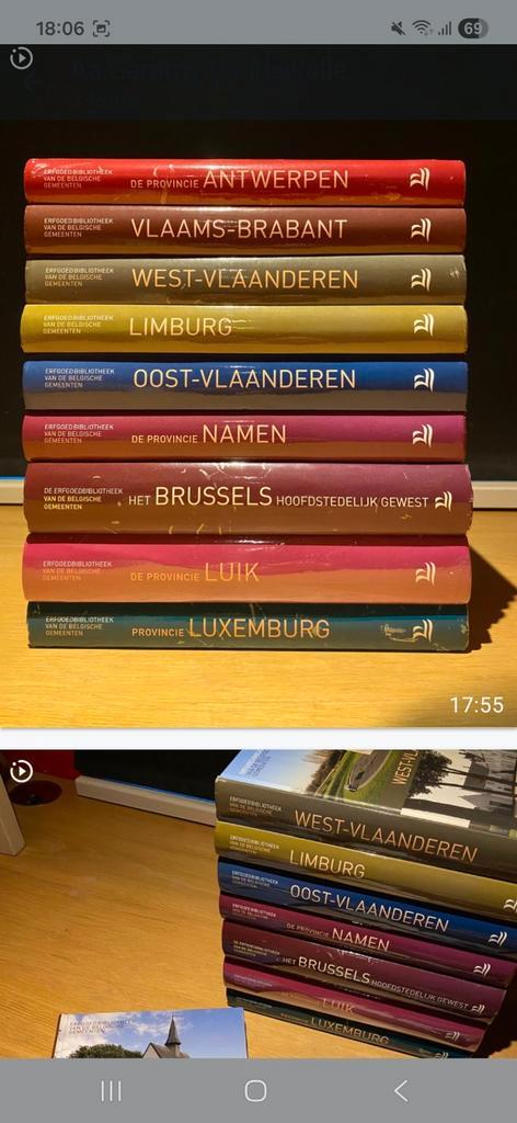 Erfgoedbibliotheek van Belgische gemeenten 9 delen

€ 65,00, Boeken, Stock en Verzamelingen, Zo goed als nieuw, Ophalen