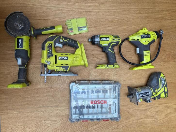 Ryobi accu gereedschap, Doe-het-zelf en Bouw, Gereedschap | Handgereedschap, Gebruikt, Ophalen